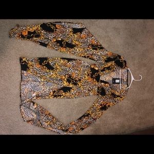 Black, white, and Golden Yellow Dress